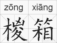 椶箱的拼音