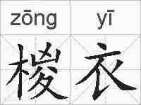 椶衣的拼音