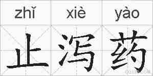 止泻药的拼音