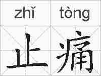 止痛的拼音