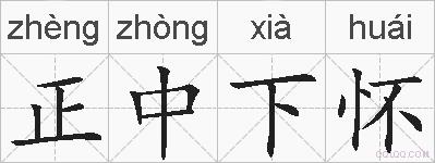 正中下怀的拼音