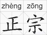 正宗的拼音