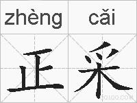正采的拼音