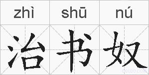 治书奴的拼音