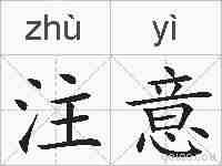 注意的拼音