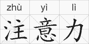 注意力的拼音