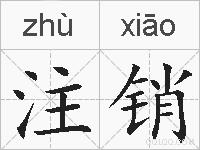 注销的拼音
