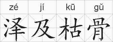 泽及枯骨的拼音