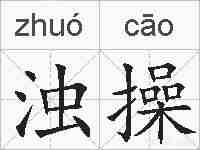 浊操的拼音