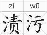 渍污的拼音