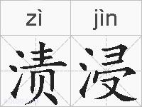 渍浸的拼音
