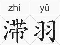 滞羽的拼音