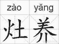 灶养的拼音
