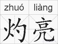 灼亮的拼音