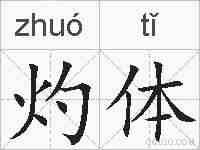 灼体的拼音