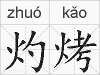 灼烤的拼音