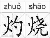 灼烧的拼音