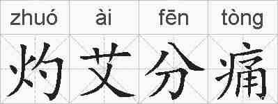 灼艾分痛的拼音