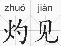 灼见的拼音