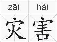 灾害的拼音