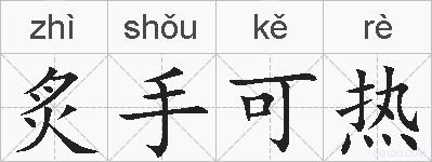 炙手可热的拼音