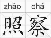 照察的拼音