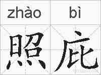 照庇的拼音