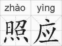 照应的拼音