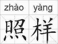 照样的拼音