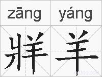 牂羊的拼音