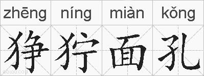 狰狞面孔的拼音