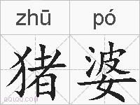 猪婆的拼音
