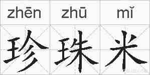 珍珠米的拼音