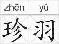 珍羽的拼音