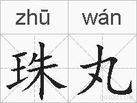 珠丸的拼音