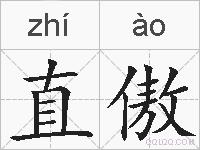 直傲的拼音