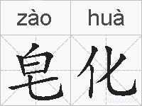皂化的拼音