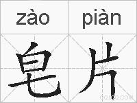 皂片的拼音