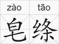 皂绦的拼音