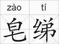 皂绨的拼音