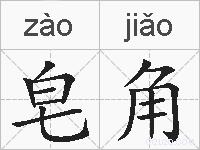 皂角的拼音