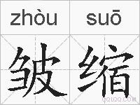 皱缩的拼音