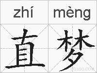 直梦的拼音