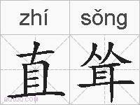 直耸的拼音