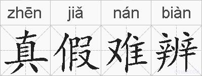 真假难辨的拼音