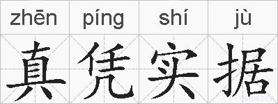 真凭实据的拼音