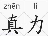 真力的拼音