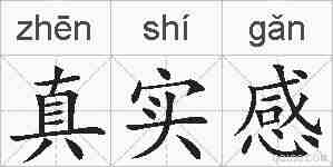 真实感的拼音