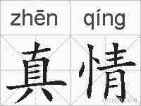 真情的拼音