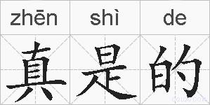 真是的的拼音